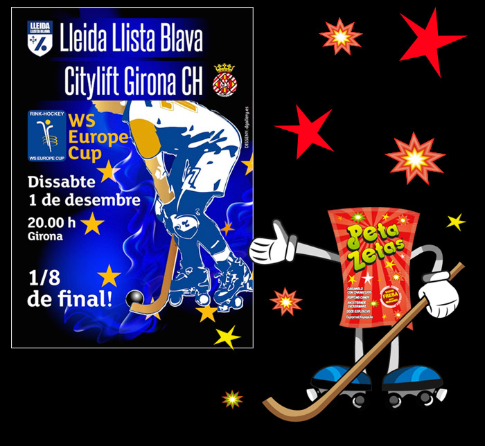 Cartel Lleida Llista Blava vs Citylift Girona CH y Peta Zetas