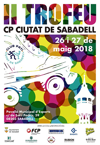 Cartel del trofeo club patí ciutat de sabadell patrocinado por Peta Zetas